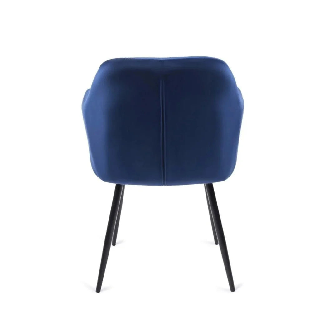 Elite VIKI Navy Blue Velvet Chair – Luxurious & Stylish Comfort