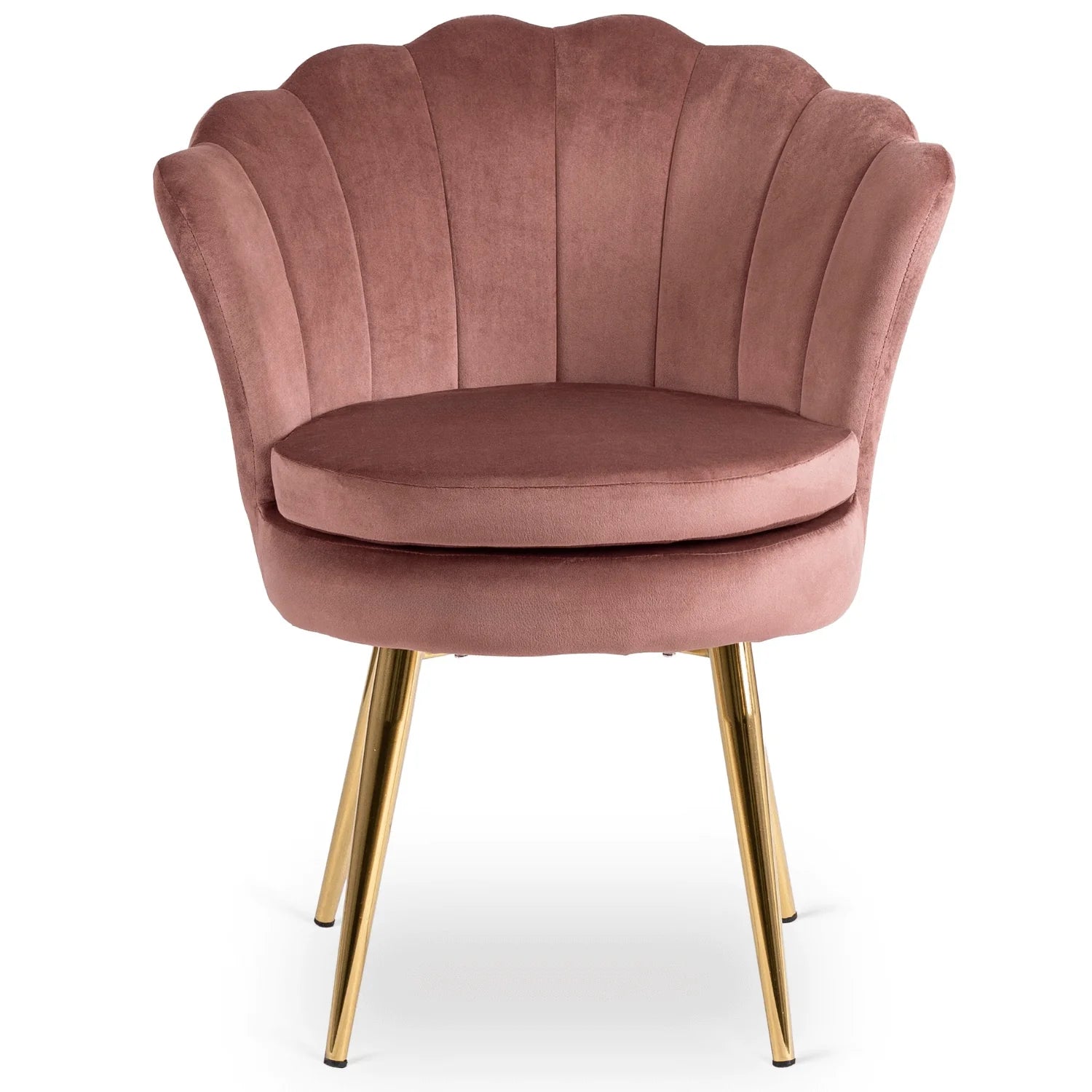Elite VIOLA Chair – Luxurious Pink Velvet with Gold Legs