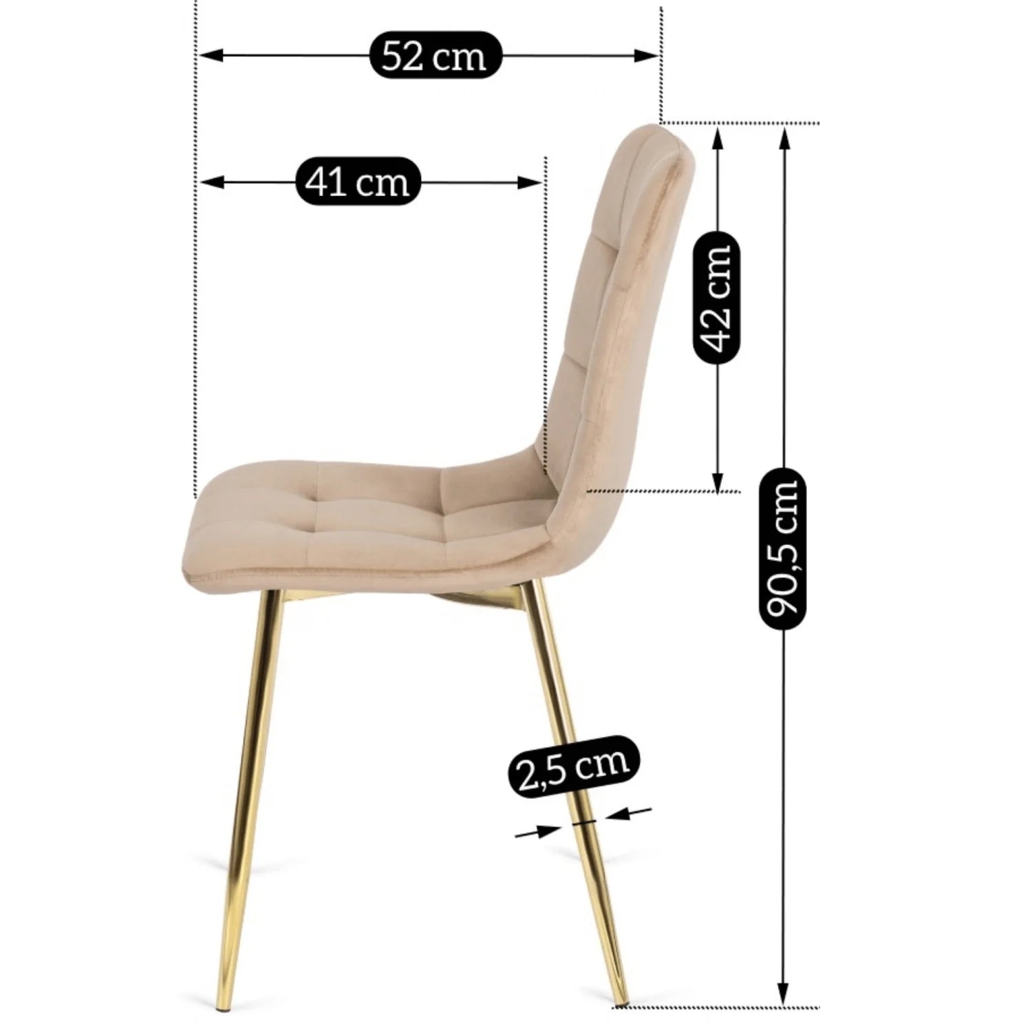 Elite YORK Cream Velvet Chair – A Perfect Fusion of Elegance & Comfort