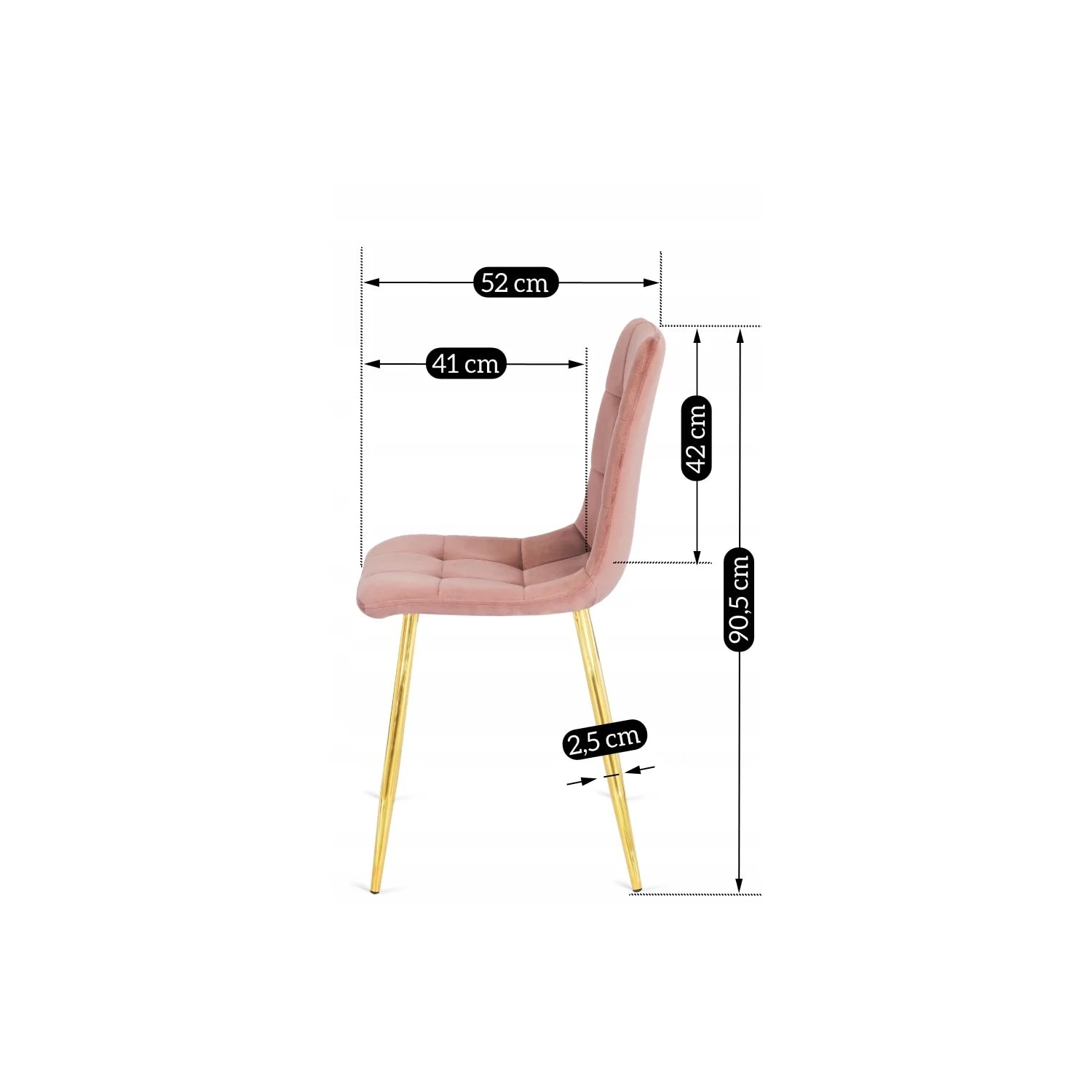 Elite YORK Pink Velvet Chair – A Statement of Elegance & Luxury