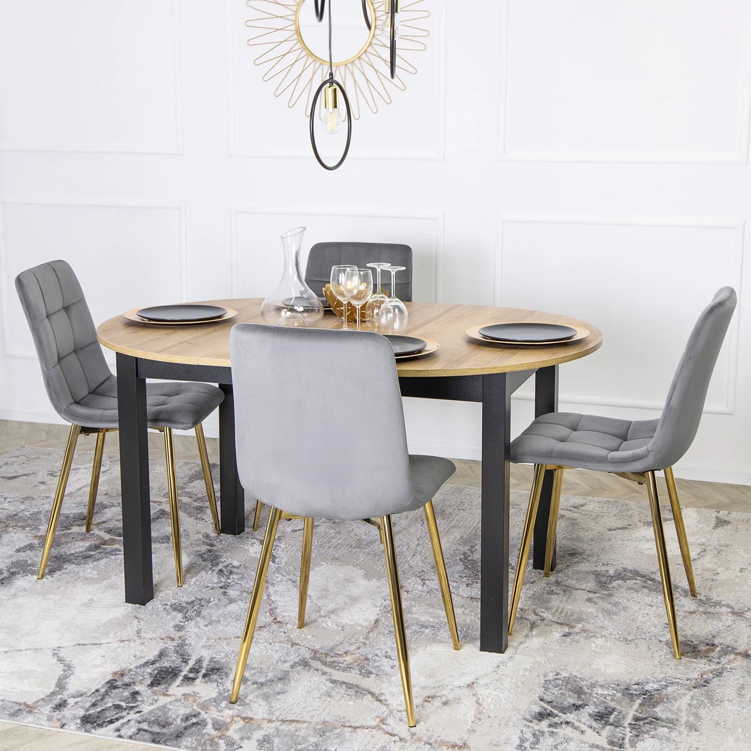 Elite YORK Grey Velvet Chair – A Touch of Glamour & Comfort