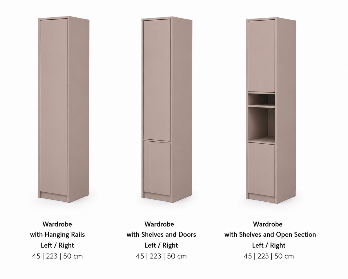 Customizable Genius Murphy Bed Set with Sofa 160×200 cm – Cashmere