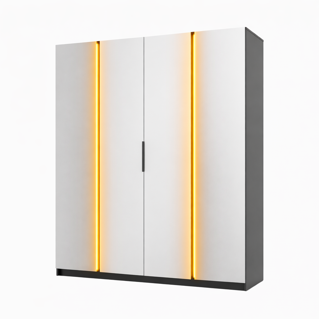 LE KAJA BL/EV 4 Wardrobe with Mirror