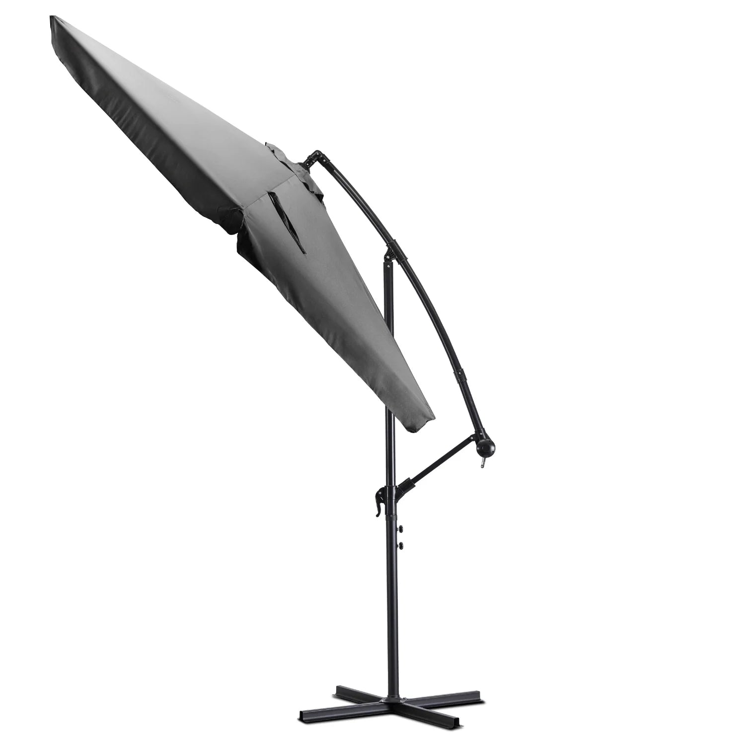 Elite AKRON Gartenschirm Grau - Stilvoller &amp; funktionaler Schattenspender