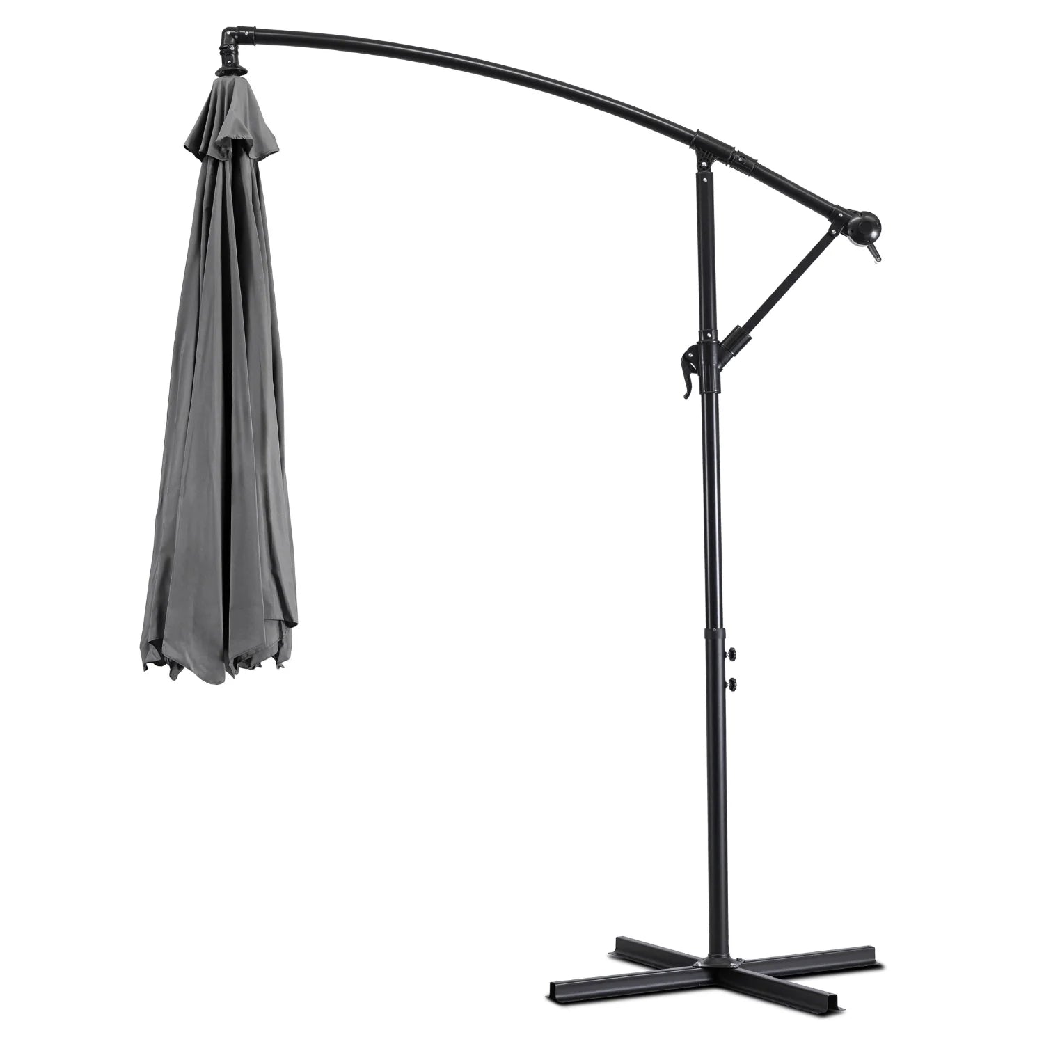 Elite AKRON Gartenschirm Grau - Stilvoller &amp; funktionaler Schattenspender