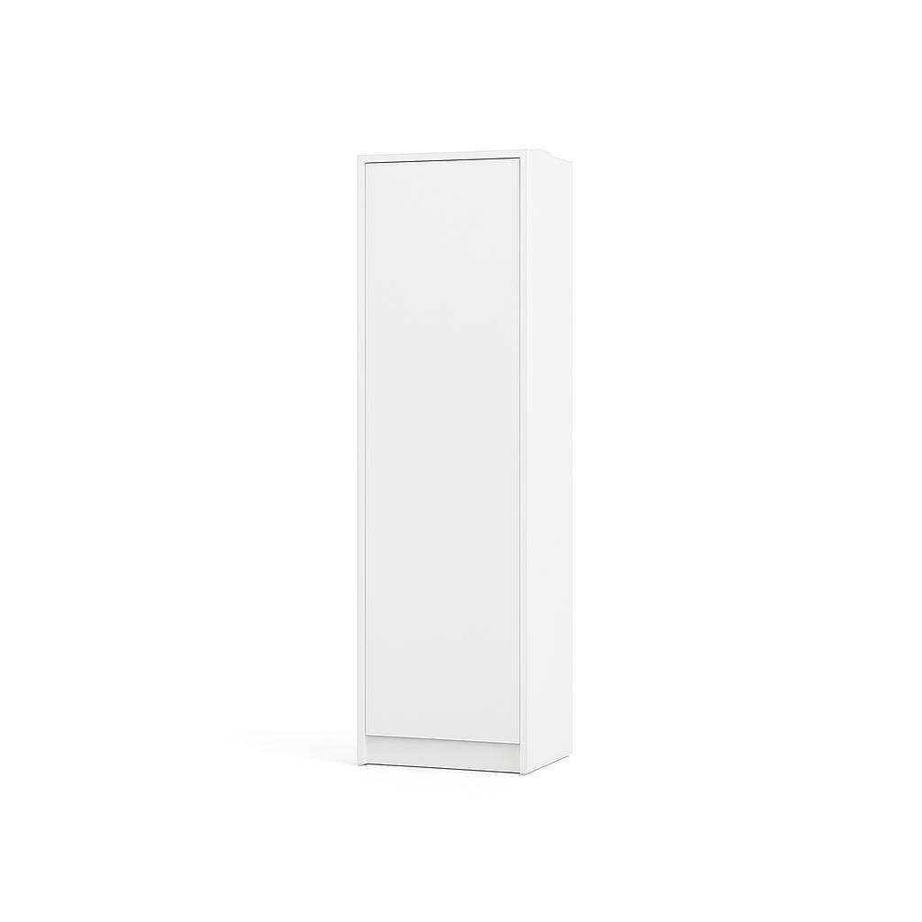Customizable Genius COMFORT Murphy Bed Furniture Set 140 × 200 cm – White Matt