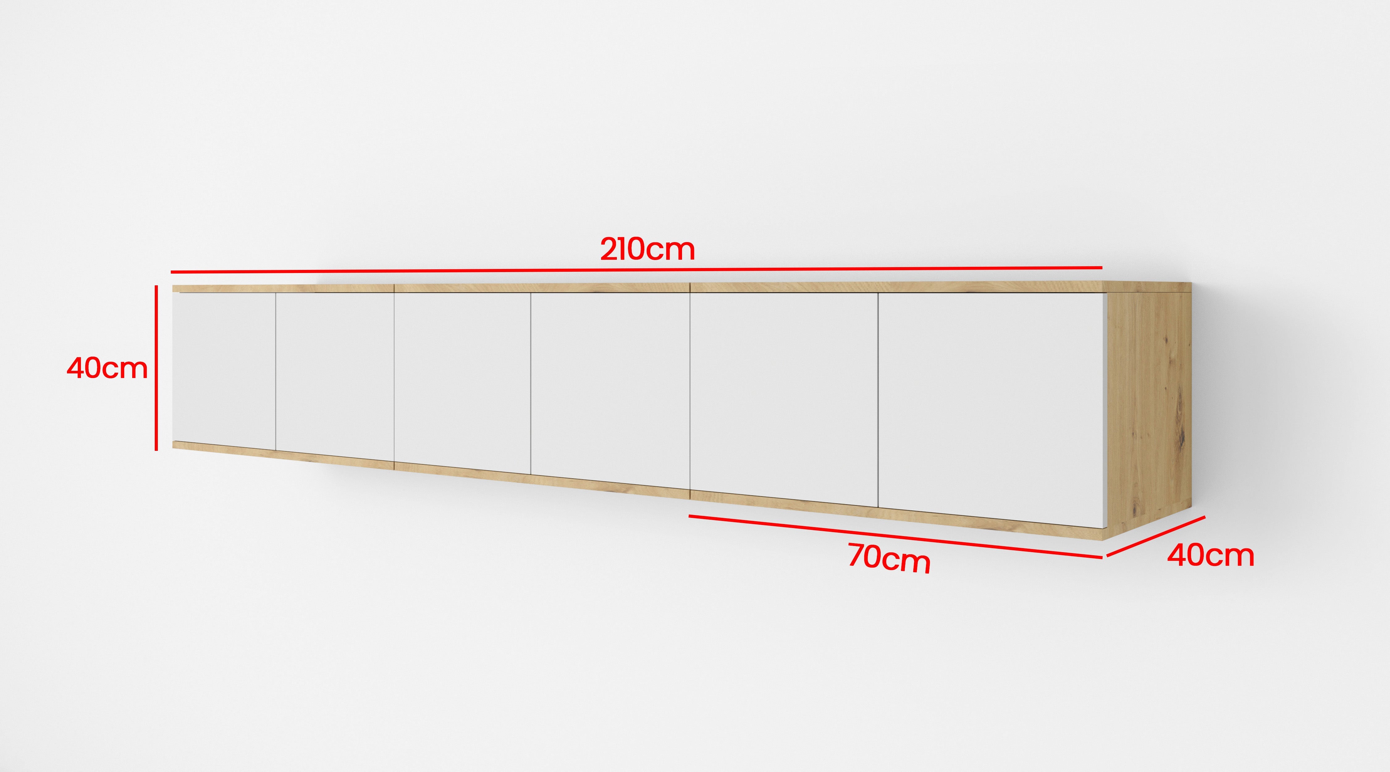 PK Sevilla Wall Cabinet RTV 210 cm