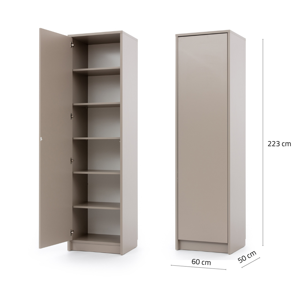 Customizable Genius Murphy Bed Furniture Set 120 × 200 cm – Cashmere