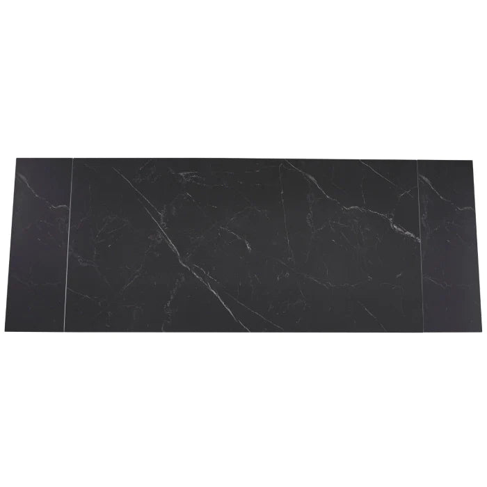 Elite REX 2 Ausziehbarer rechteckiger Esstisch 180–240 cm Keramik Schwarzmarmor/Nussbaum Modern Loft