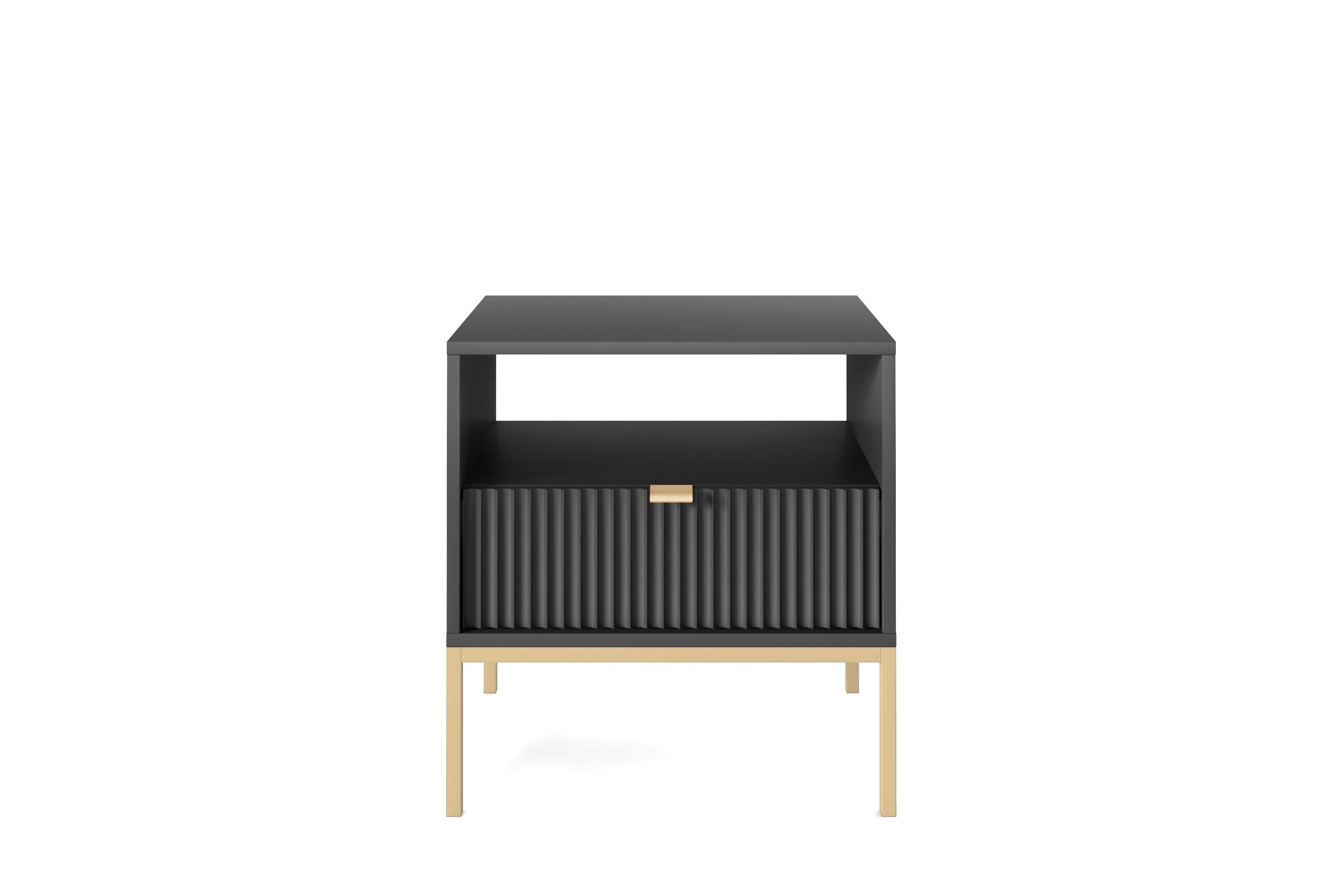 Nova Nightstand Black - Modern Elegance for Your Bedroom