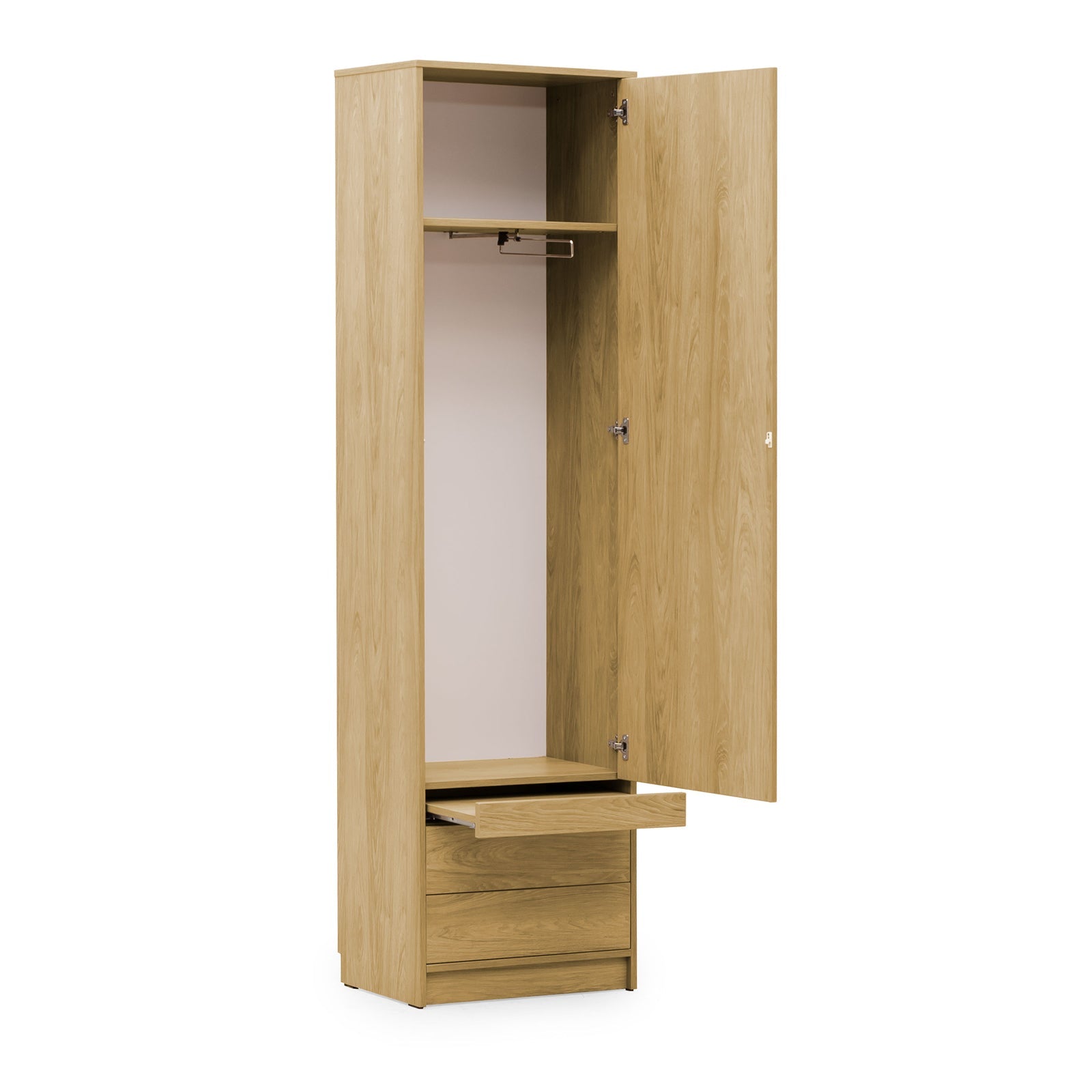 Individualisierbares Schrankbett, horizontal, Basismöbel-Set, Sonoma-Eiche, 90, 120, 140 x 200 cm