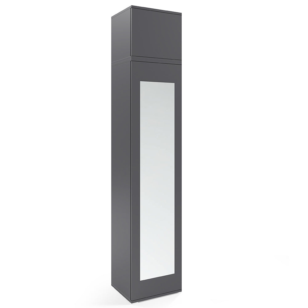 PK Emi 32 Hallway Wardrobe Graphite - Upholstered Panels in Various Colours