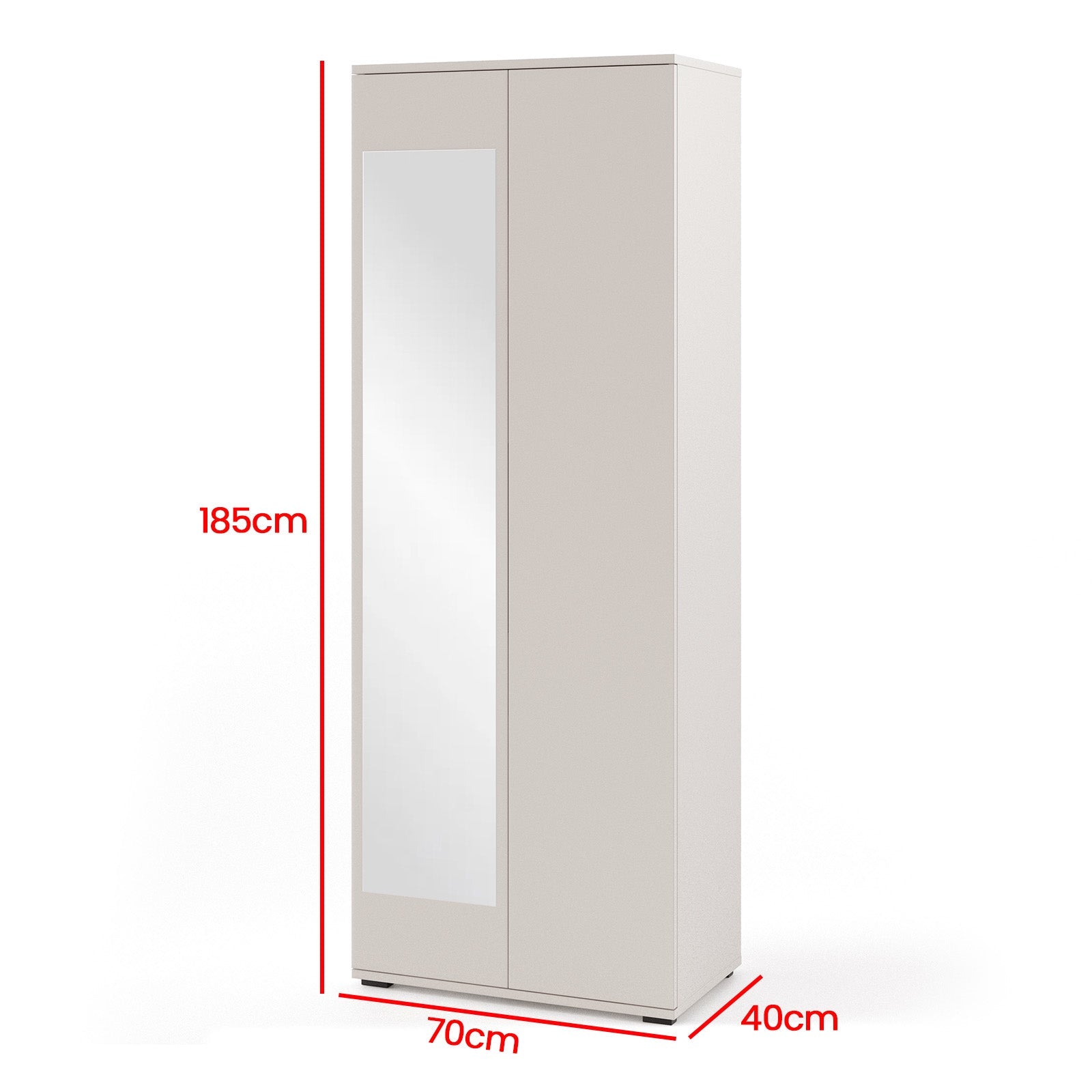 PK Bianco 3 Hallway Wardrobe Set - Upholstered Panels in Various Colours