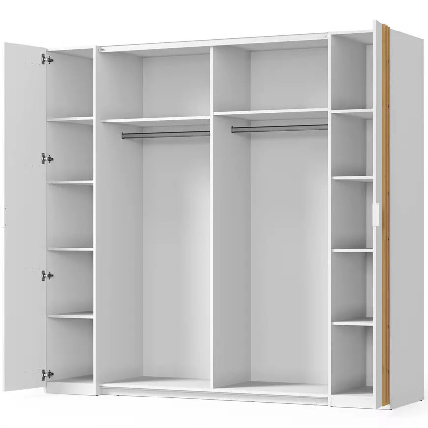 MO Florence – 4-Door Wardrobe with Mirror
