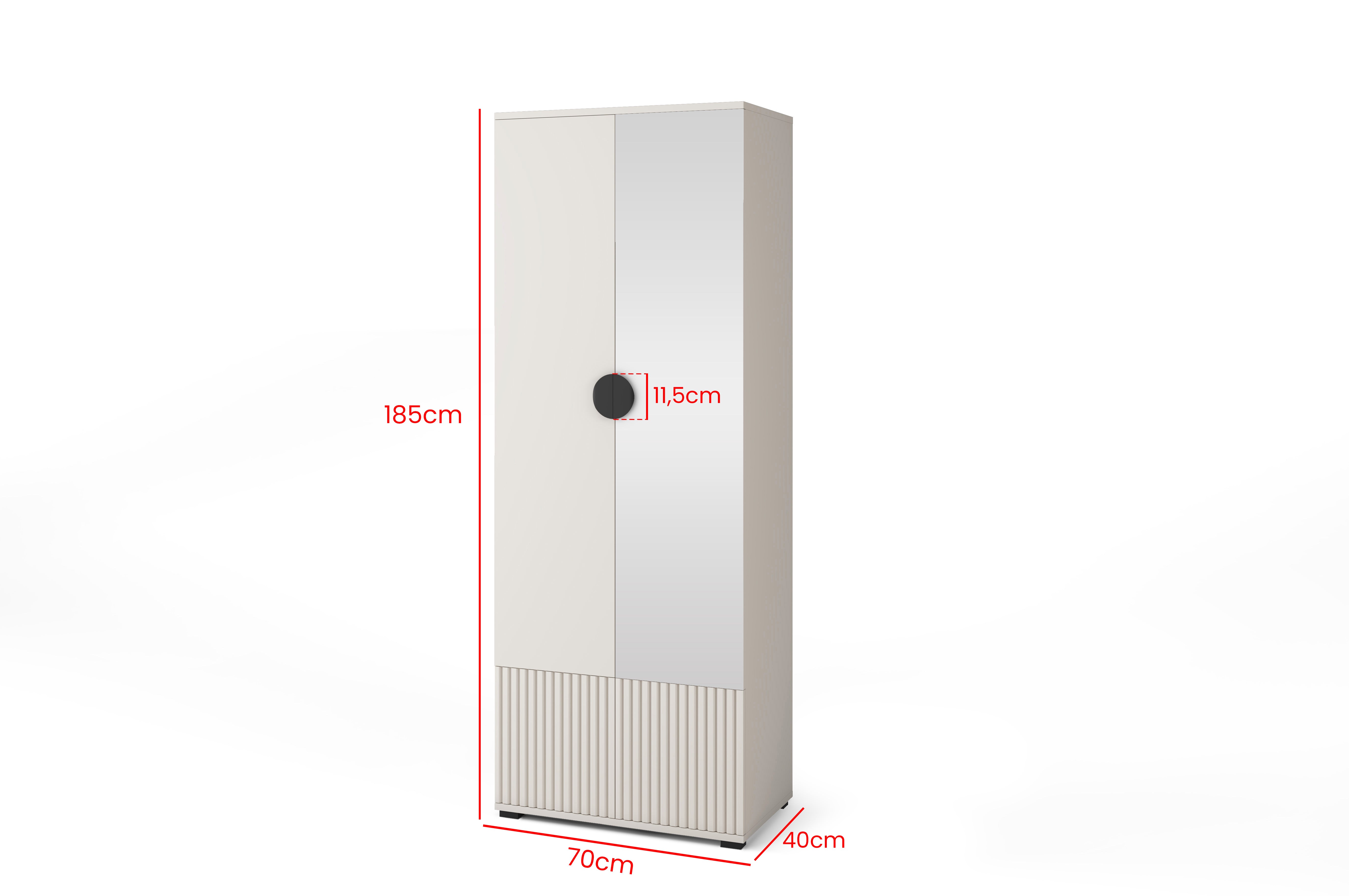 PK Rayo 7 Hallway Wardrobe - Upholstered Panels in Various Colours