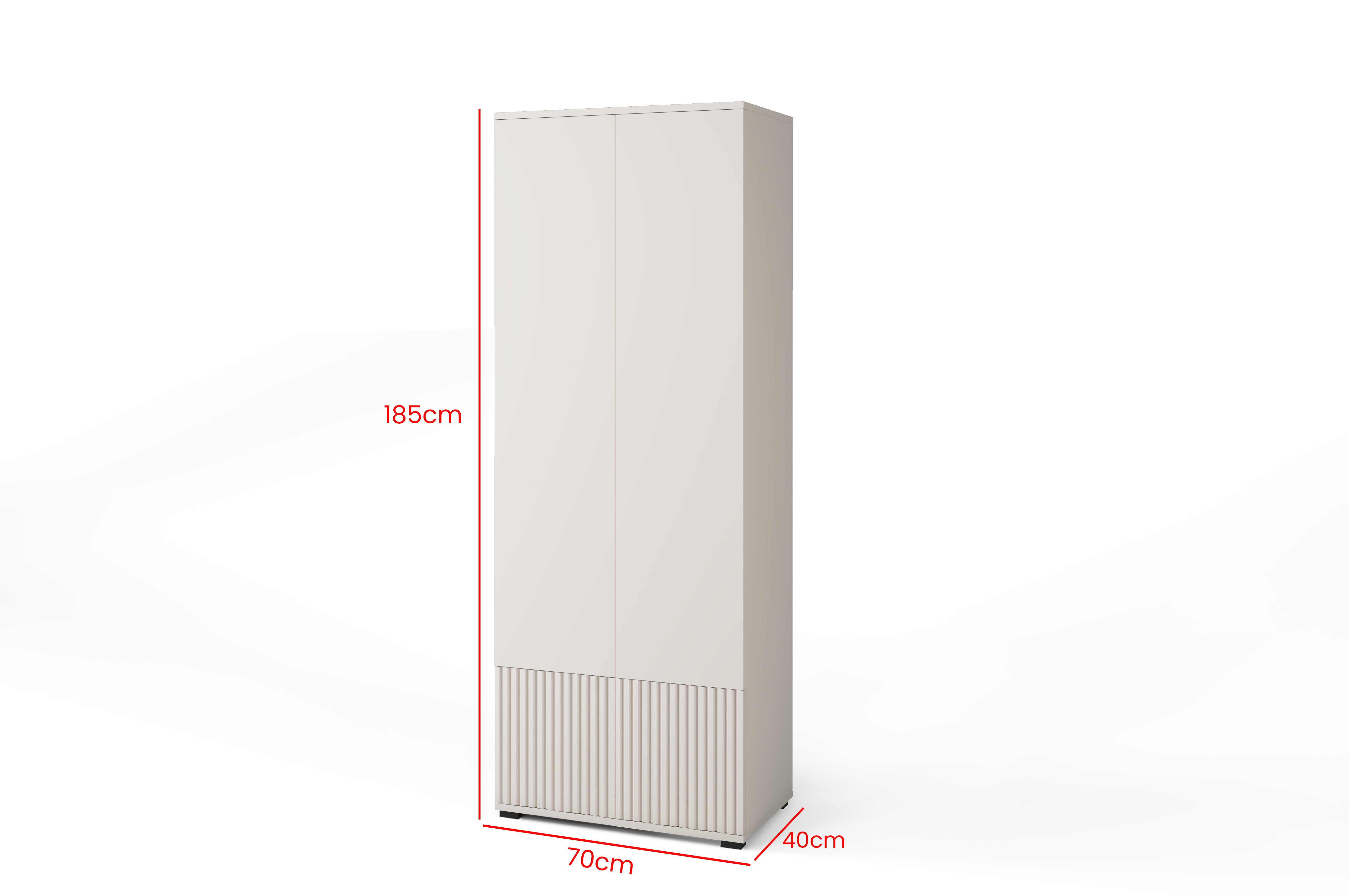 PK Rayo 1 Hallway Wardrobe - Upholstered Panels in Various Colours