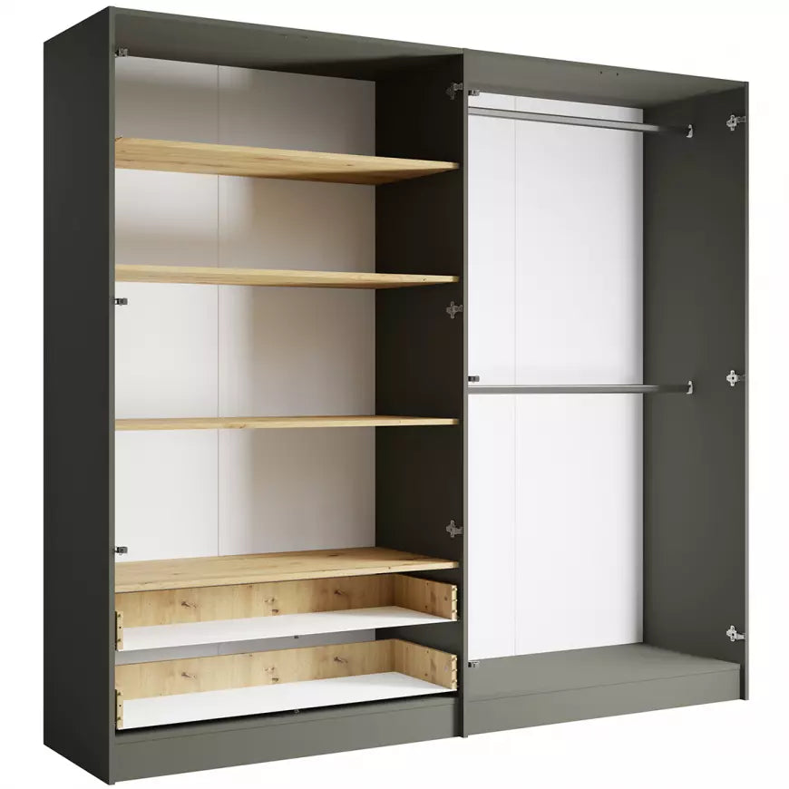 MO Rimini – 4-Door Wardrobe with Mirror