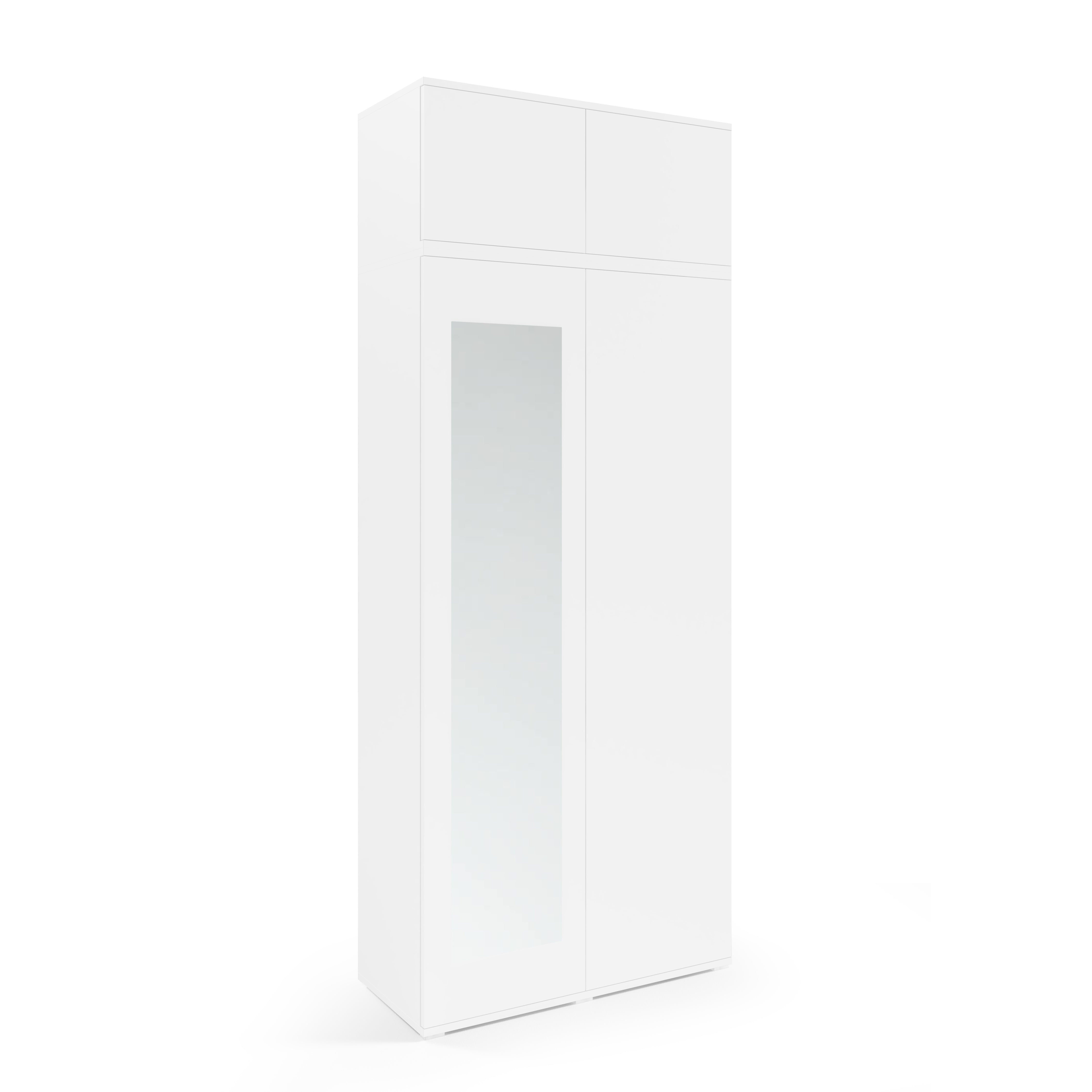 PK Emi 33 Hallway Wardrobe White - Upholstered Panels in Various Colours