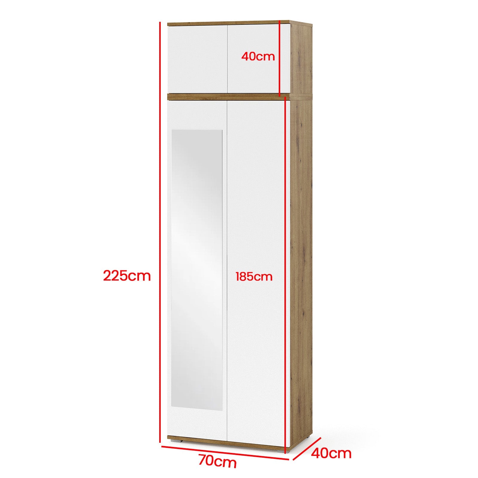 PK Sevilla 3 Hallway Wardrobe - Upholstered Panels in Various Colours