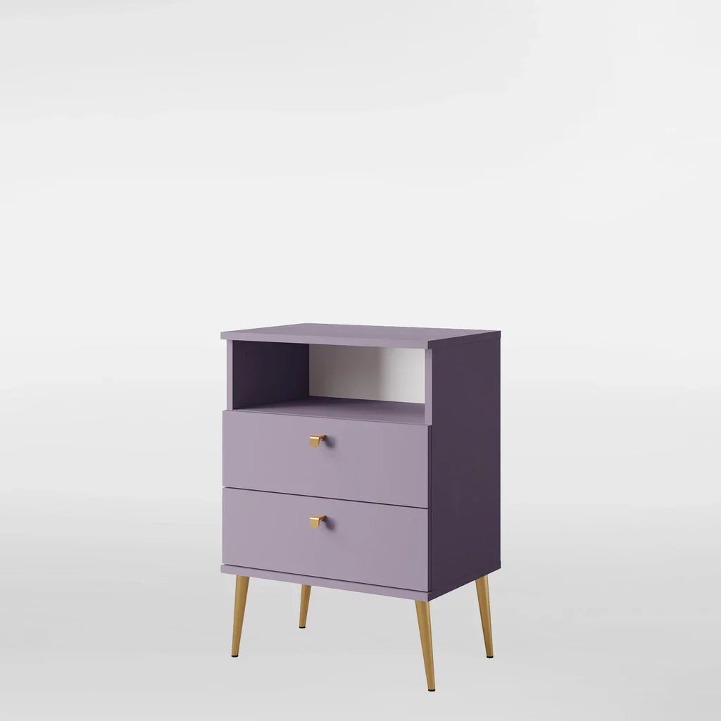 MO High Plum Tall Nightstand