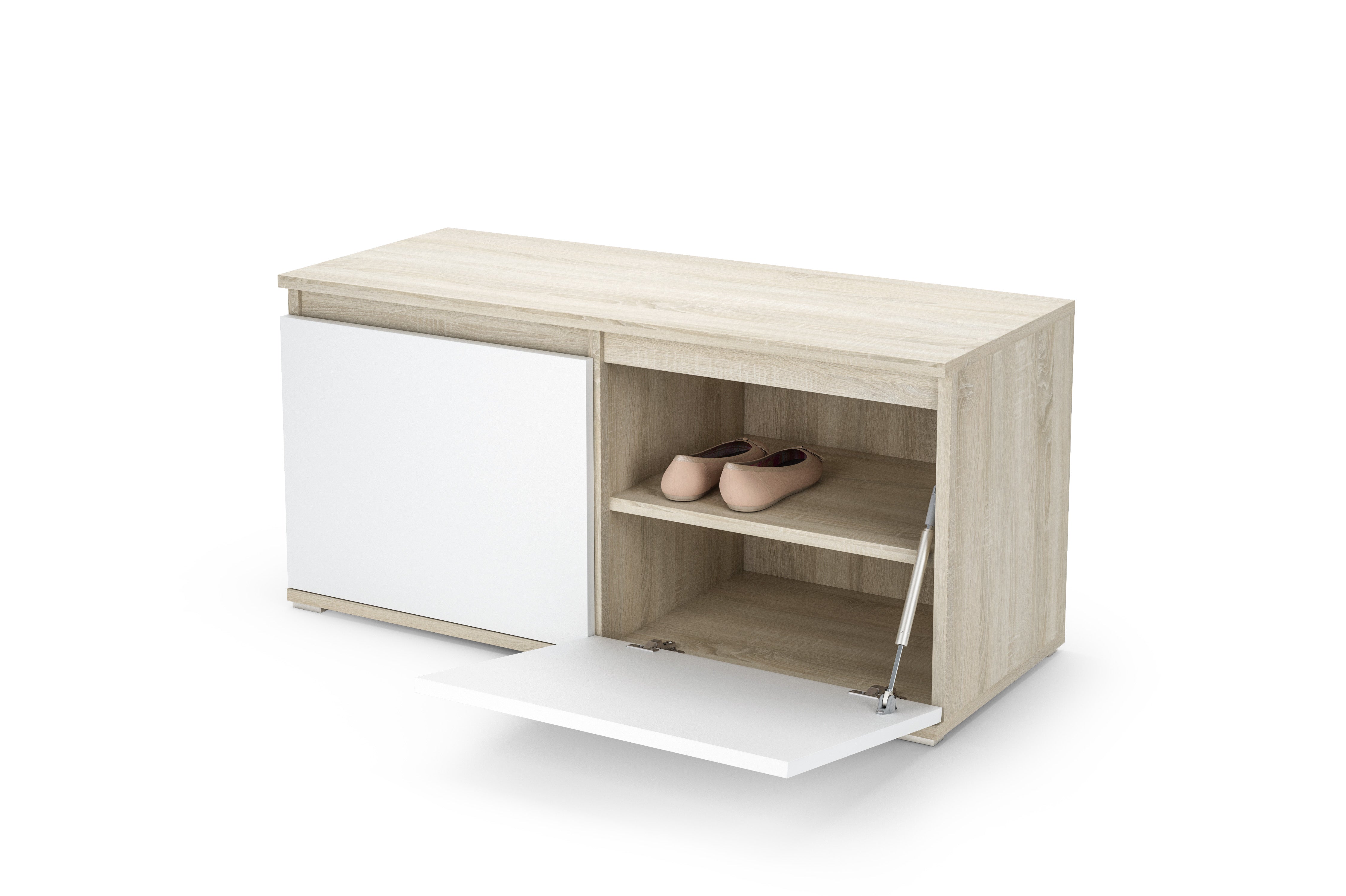 PK Emi 3 Flurgarderobe Graphit - Polsterpaneele in verschiedenen Farben