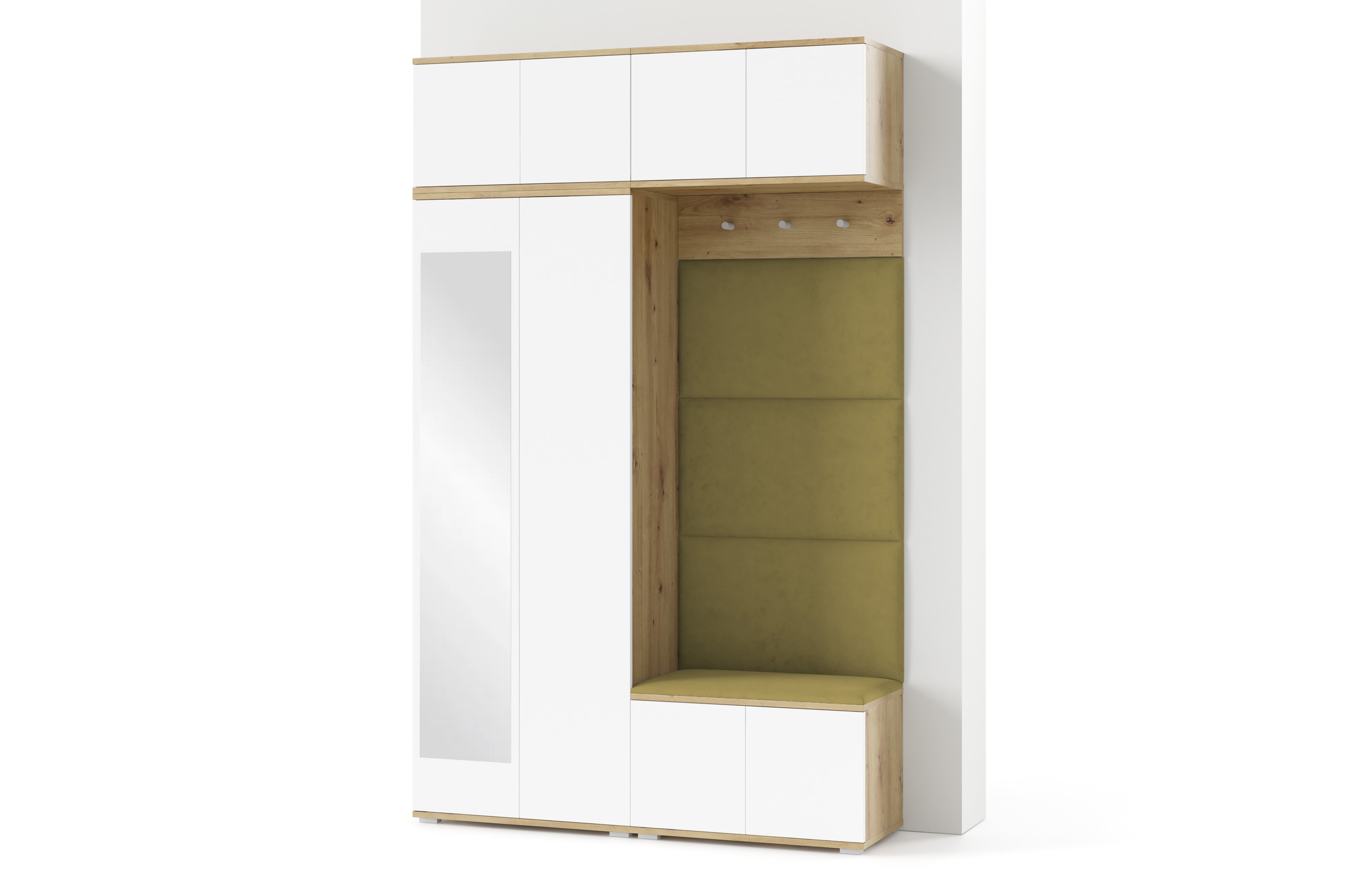 PK Sevilla 3 Hallway Wardrobe - Upholstered Panels in Various Colours