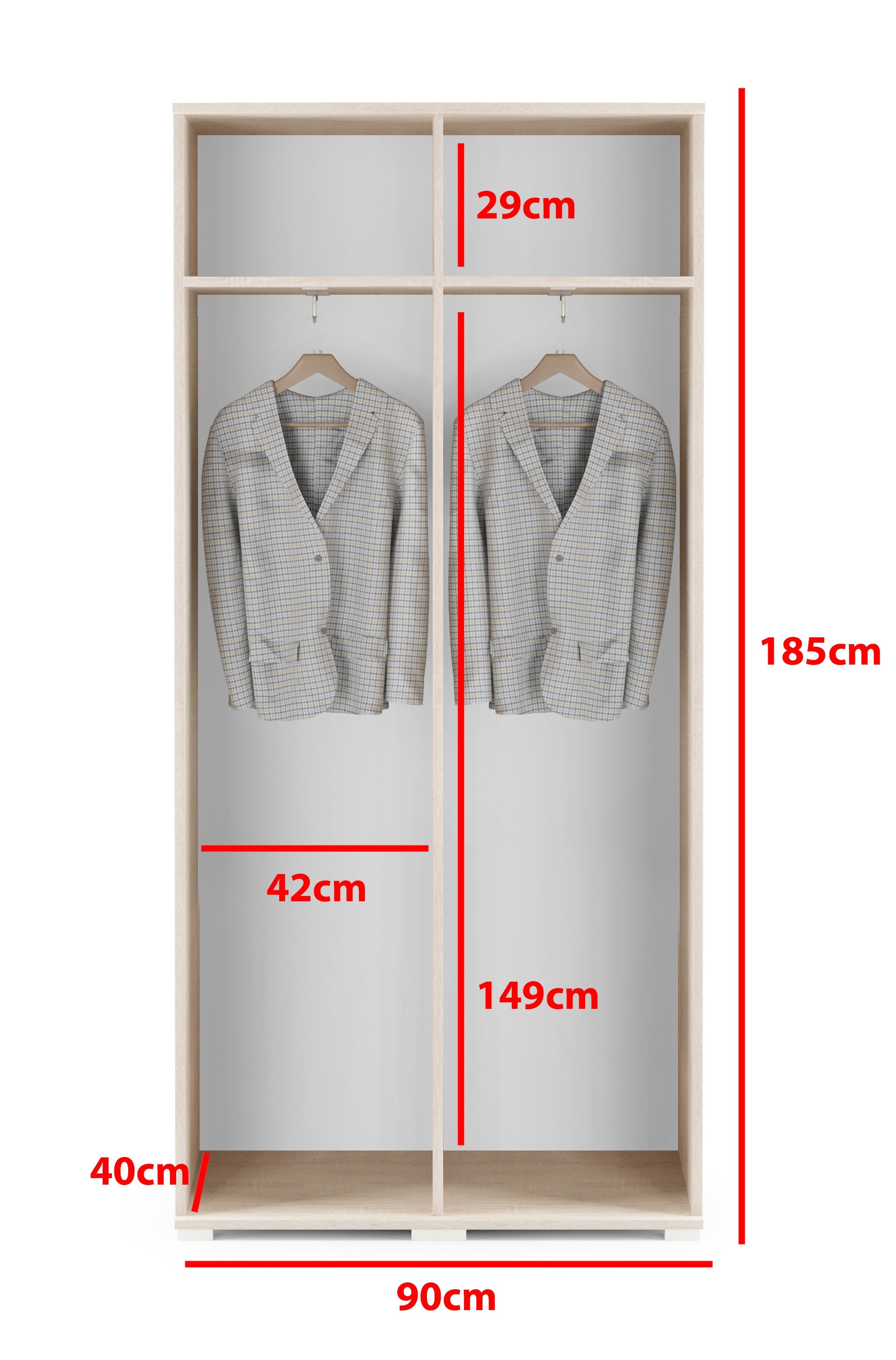 PK Flurgarderobe Emi 10 Artisan Eiche/Schwarz - Polsterpaneele in verschiedenen Farben