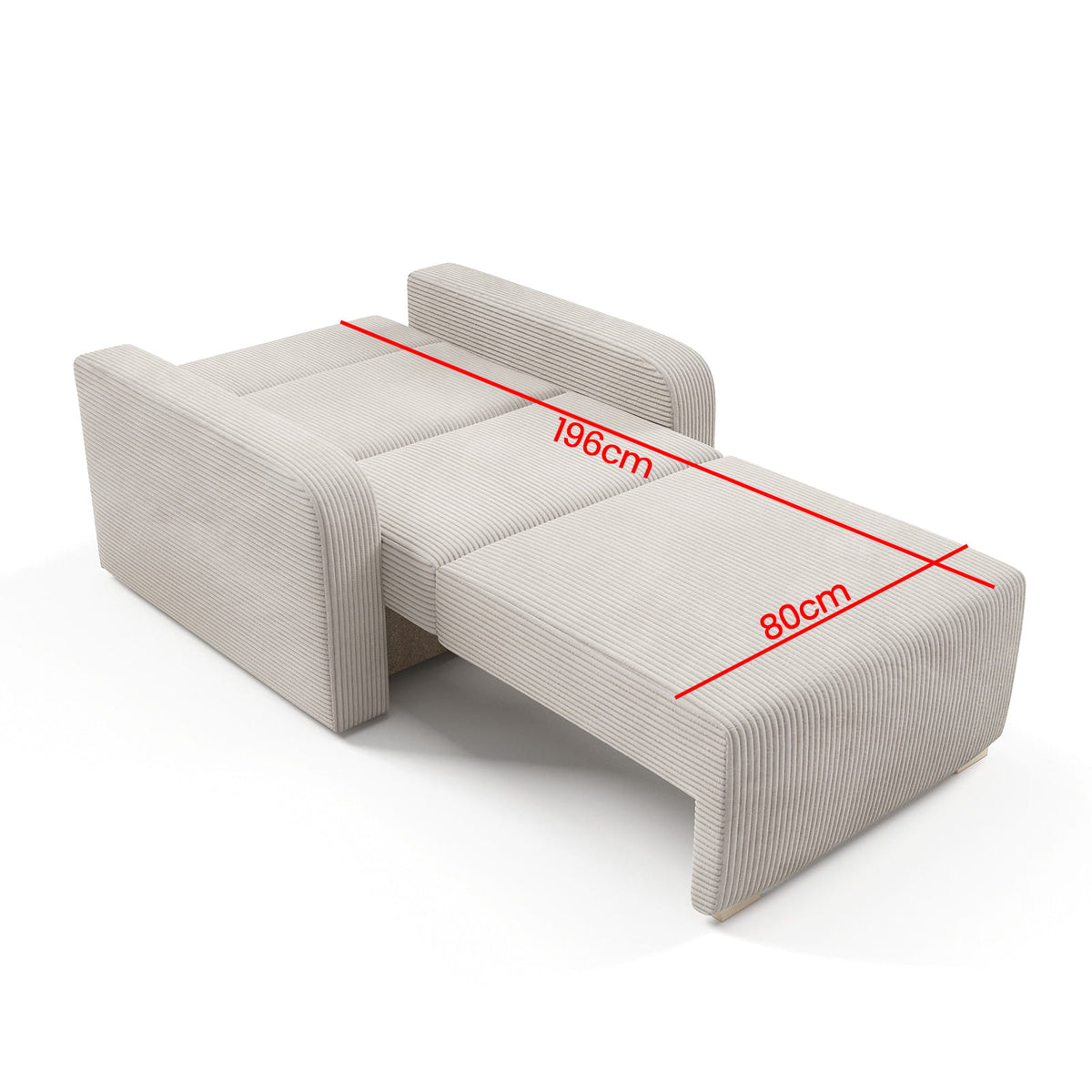 Ness I Schlafsofa – Einzelbett mit Stauraum – 80 cm
