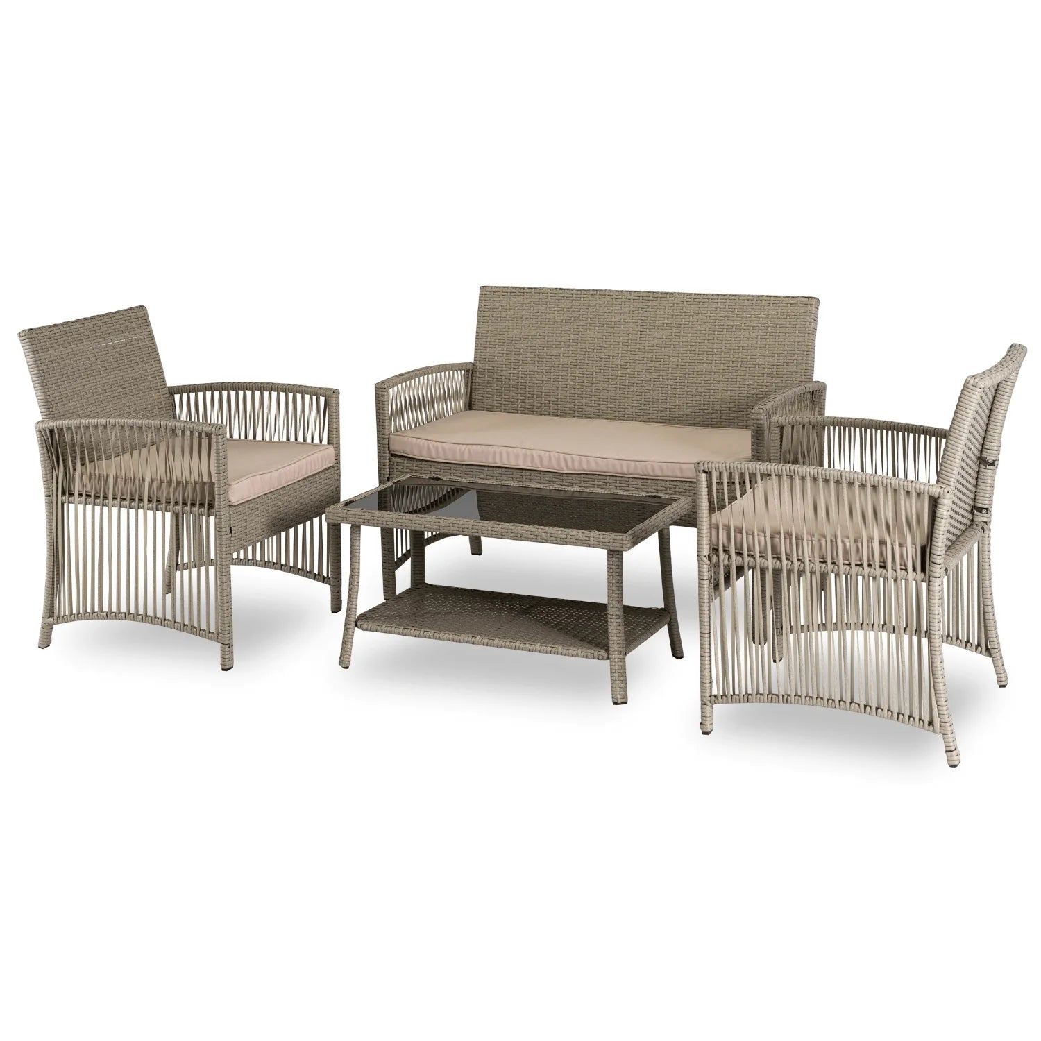 Elite FILADELFIA Outdoor Furniture Set – Gray & Beige