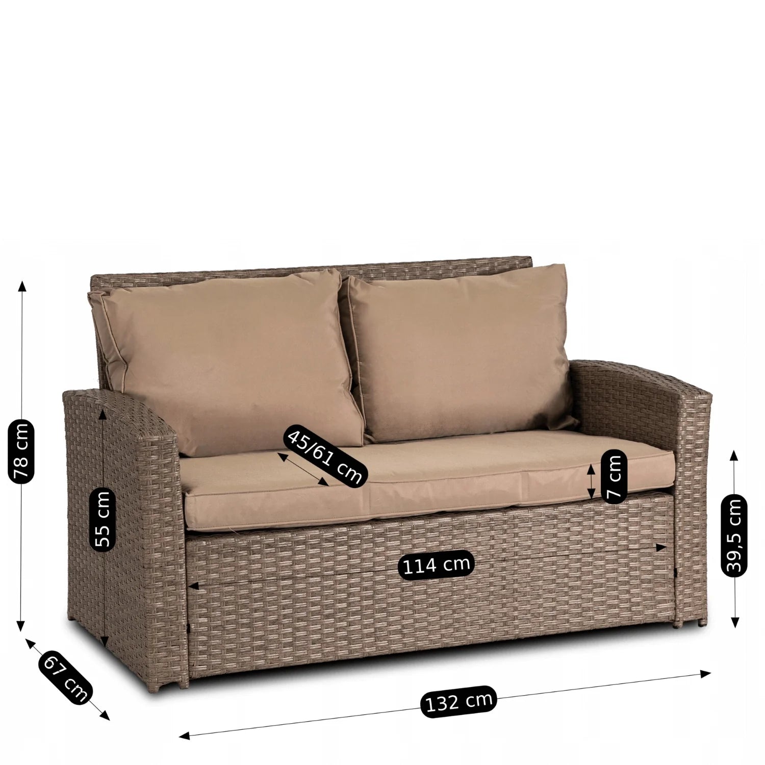 Elite FLORYDA Gartenmöbel-Set – Beige