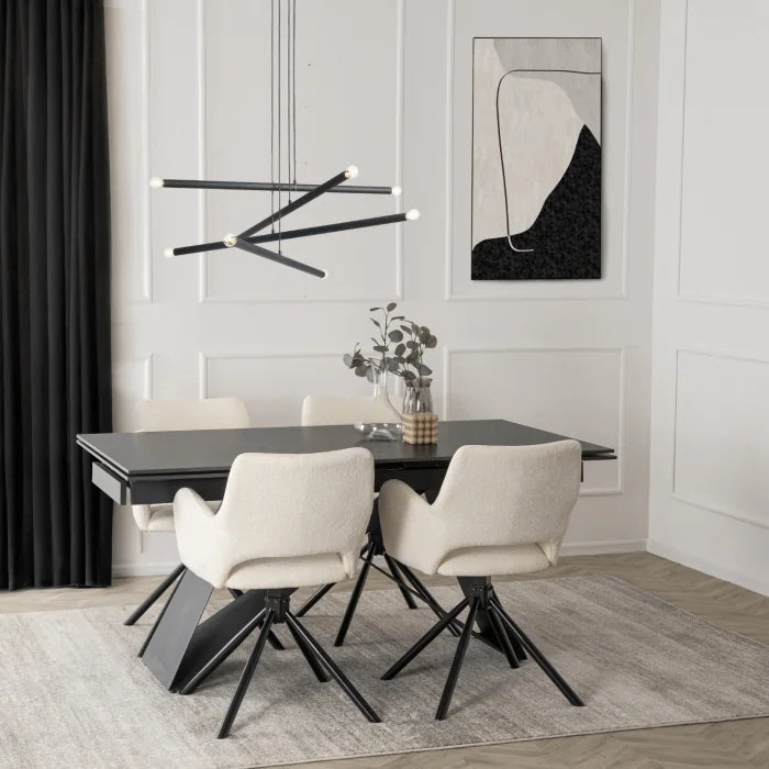 Elite FLAV Creme Moderner Polsterstuhl